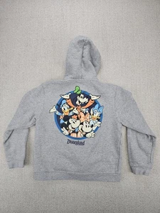 Disney Disneyland Resort 2023 Youth Large L Mickey Mouse Gray Full Zip Hoodie  - Picture 1 of 5