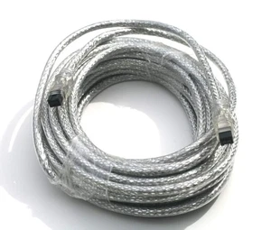 10M Firewire 9p 9p Kabel 33FT 10M Srebrny 9PIN 9PIN 1394B 800 Nowy USA - Zdjęcie 1 z 4