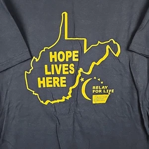 Vintage Relay For Life West Virginia Hemd Herren Large Cancer Society Logo Y2K - Bild 1 von 7