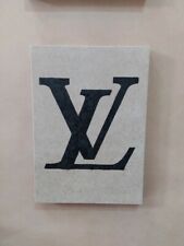 Fashion Louis Vuitton Monogram Quadro Legno Massello NERO Logo handmade Wood 