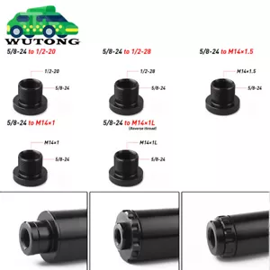 5PCS 5/8-24 to 1/2-28, 1/2-20, M14x1, M14x1.5, M14x1L Thread Oil Filter Adapters - Picture 1 of 7