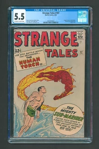 1963 Strange Tales #107 CGC 5.5 Human Torch vs Sub-Mariner Silver Age Marvel - Bild 1 von 2