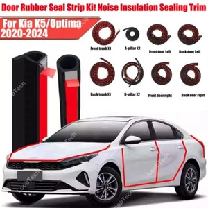 For Kia K5 Optima 20-24 Door Rubber Seal Strip Kit Noise Insulation Sealing Trim - Picture 1 of 14