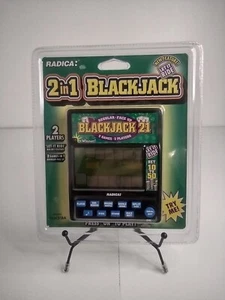 NOS Radica 2 in 1 BlackJack Electronic Handheld Game 1 or 2 Players 955CS1BA - Picture 1 of 2