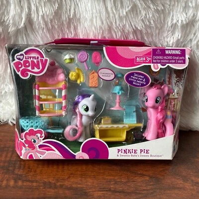 Pinkie Pie & Sweetie Belle's SWEETS BOUTIQUE - G4 My Little Pony MIB FiM Playset - Image 1 of 3
