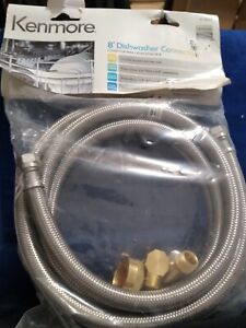 NEW" KENMORE Stainless Steel Dishwasher Connector Kit, 8Ft. Item # 22-13000 @A5
