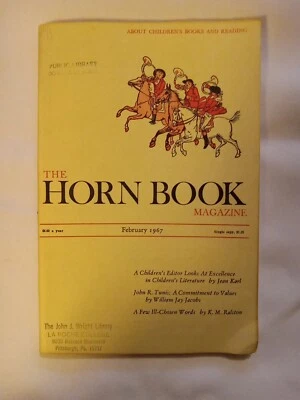 1967 February, The HORN BOOK Magazine, "A Few Ill Chosen Words"  (BM101) - Image 1 of 4