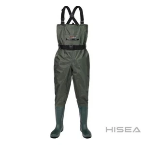 HISEA Green PVC Fishing Waders Men's (US Size 8M / 10W) - Picture 1 of 8