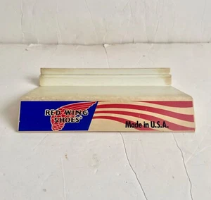 Vintage Plastic Red Wing Shoes Retail Store Display Sign Slatwall Shoe USA A - Picture 1 of 5