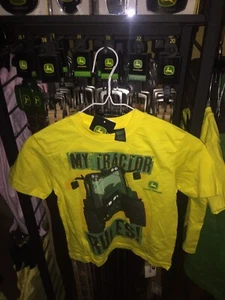 New W/Tags Dealers Licensed John Deere Boys M(5/6) My Tractor Rules Yell T-Shirt - Picture 1 of 3
