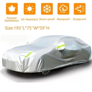 For Honda Civic Full Car Cover Outdoor Sun UV Protection Dust Rain Resistant - Picture 1 of 14
