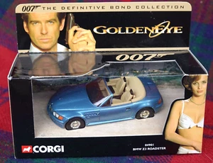 2000 CORGI "James Bond" 1/36 #049001 BMW Z3 blue convertible "Golden Eye" MIB - Picture 1 of 4