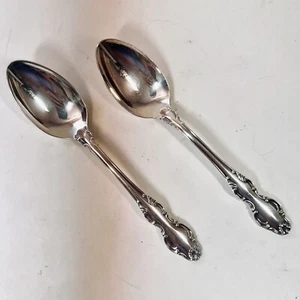 "Juego de cubiertos Reed & Barton corona inglesa plateada 2 cucharaditas cucharas para colocar 6""" - Imagen 1 de 6