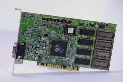 ATI Rage 3D II+DVD 2MB PCIe Graphics Card - Image 1 of 2