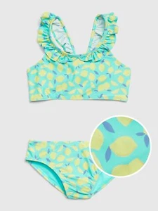 Gap Kids Girl's Aqua Lemon Ruffle Two Piece Bikini Swim Suit NWT You Pick Size - Picture 1 of 1
