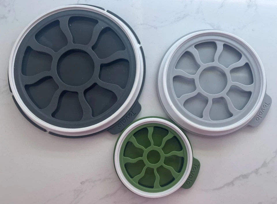 Conjunto de tampa elástica de silicone Tovolo - 3 tamanhos - Imagem 1 de 4