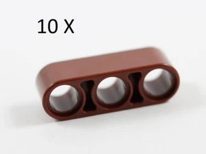 LEGO® Reddish Brown Technic Liftarm 1 x 3 Thick Part No 32523 - Picture 1 of 6