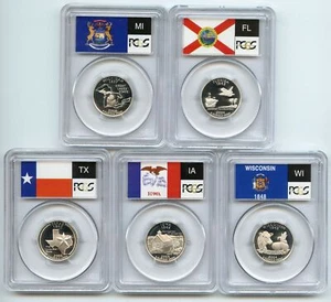 2004 S Silver State Quarter Set PCGS PR69DCAM - Picture 1 of 2
