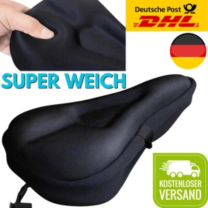 Sattelabdeckung Gel Sattelbezug Sattelüberzug Fahrrad Sattel Sitz Sitzbezug Bike - Bild 1 von 14