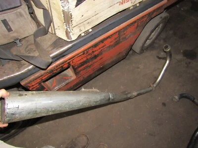 1981 suzuki gs1100 e right exhaust muffler pipe header - Image 1 of 2
