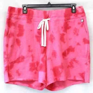 LIVI Lane Bryant Plus Pink Tie-Dye French Terry Pockets Stretch Shorts 18/20 - Picture 1 of 4