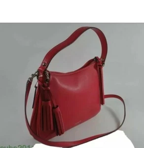 New Coach Legacy Leather Double Gusset Crossbody Pink Scarlet - 26601 SVAP1 - Picture 1 of 8