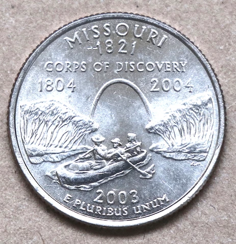 2003 D Missouri State Quarter circulated Cover