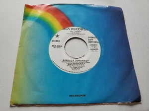 REBECCA DeMORNAY - Oh Jimmy 1985 PROMO 7" NEW WAVE POP (NM) - Imagen 1 de 2