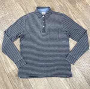 faherty Long Sleeve striped Polo shirt Men’s Size L - Picture 1 of 10