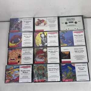 12 Scholastic Audiobook Cassette Tapes Read Along Vtg 1992-2004 New Sealed - Picture 1 of 7