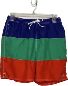 Vineyard Vines Herren Badehose Gr. L Farbblock verstellbare Taille Taschen EUC - Bild 1 von 12