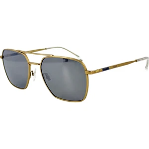Hugo Boss 1414S Mens Metal Aviator Sunglass 0AOZ T4 Matte Gold 57-18 - Picture 1 of 7