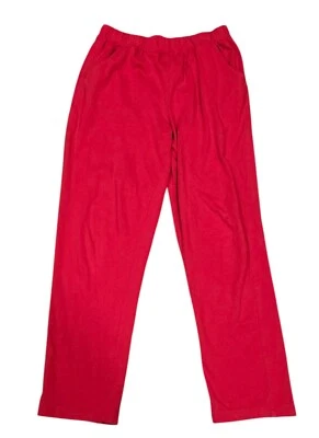 White Stag Women Size 8 Red Elastic Waist High Rise Pull On Casual Lounge Pants - Image 1 of 4