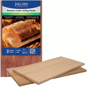 Jaccard 201408 Premium tavola di cedro, grande, (2 tavole). Accessori per grigliate - Wo - Foto 1 di 12