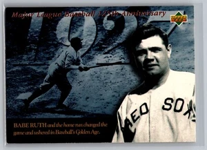 Babe Ruth 1994 Upper Deck All-Time Heroes 125TH ANNIVERSARY #110 Baseball Card - Picture 1 of 2