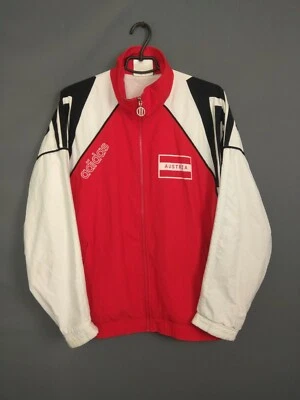 Jaqueta Áustria Tamanho GRANDE Zíper Completo Vintage Retrô Adidas ig93 - Imagem 1 de 4