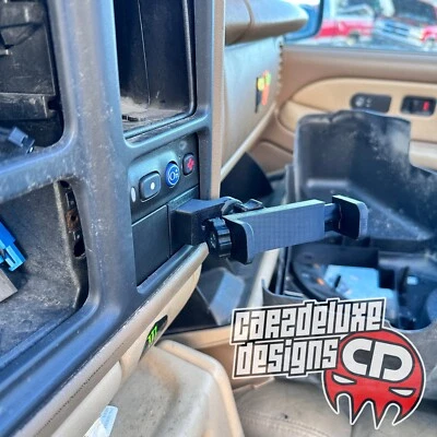 Custom Phone mount for 1999-2006 Silverado Sierra Tahoe Yukon Replaces button - Image 1 of 3