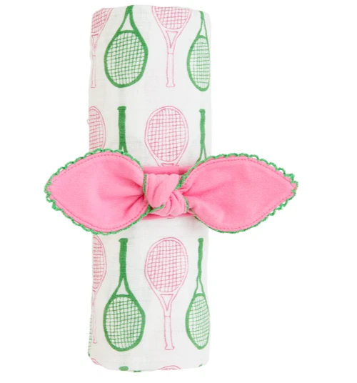 Mud Pie Bebé Niña Tenis Tema Envoltura Manta Con Diadema Conjunto NUEVO Foto 1 de 1