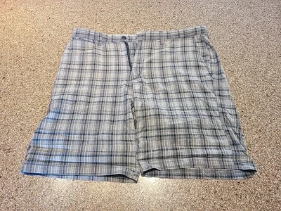 Pantalones Cortos Informales Para Hombre - Resistente a la Intemperie - 36" Cintura - 10" Entrepierna - Cremallera - Bolsillos - Cuadros Foto 1 de 4