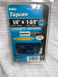 Tapcon Beton Schraubanker 1/4 Zoll x 1-1/4 Zoll 75 pro Karton (24315) - Bild 1 von 4