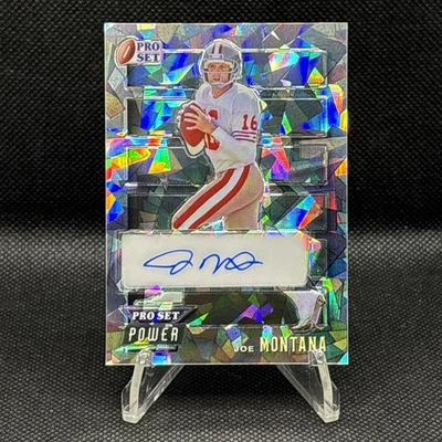 2024 Leaf Pro Set Metal Joe Montana Power Auto Silver Prismatic /10 - Image 1 of 3