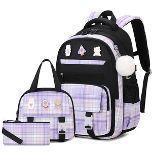 3PCS School Backpack for Girls, Girls Backpack with Lunch Box, Pencil Case, C... - Picture 1 of 7