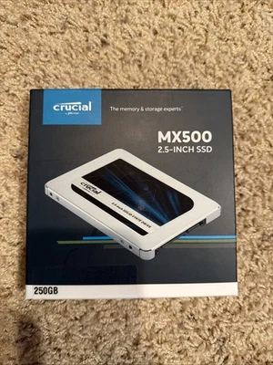 Crucial MX500 250GB 3D NAND SATA 2.5" Internal SSD CT250MX500SSD1
