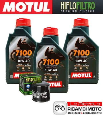 Kit Tagliando 3 OLIO [MOTUL] 7100 10w40 + FILTRO Yamaha YZF-R6 600 2008 2009 Foto 1 de 4