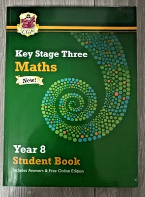 KS3 Maths Year 8 Student Book - with answers & Online Edition (CGP KS3 Textbook - Image 1 of 2
