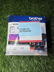 Brother LC30333PKS XXL Yellow, Cyan & Magenta Ink Cartridge - New - Picture 1 of 5