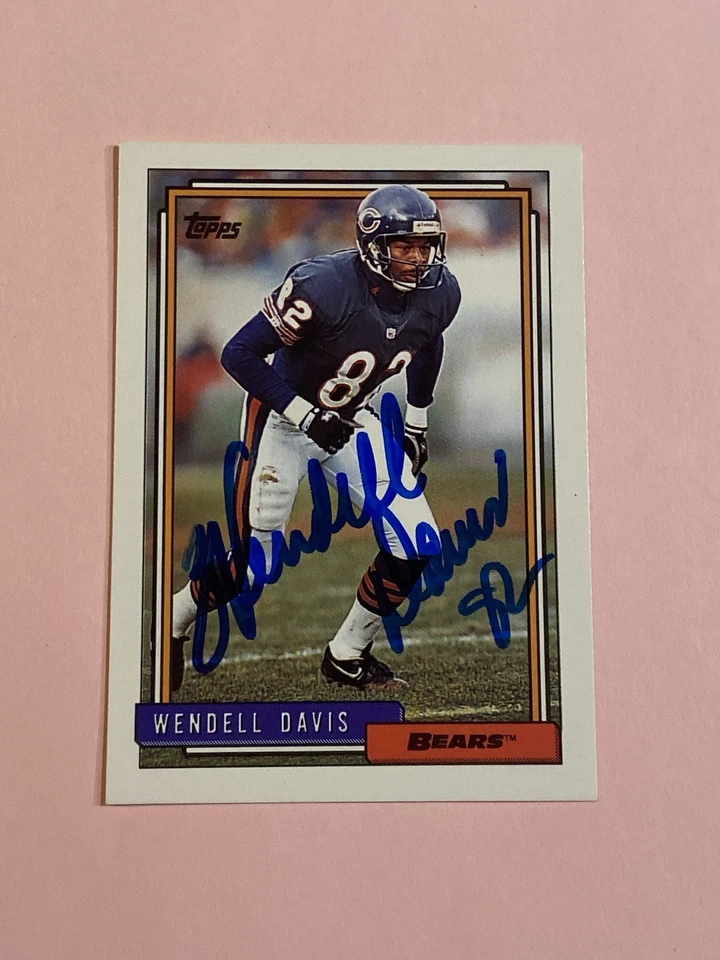 Wendell Davis 1992 Topps IP Auto Autograph  - Image 1 of 3