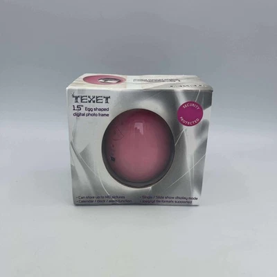 TEXET 1.5 INCHES EGG SHAPED DIGITAL PHOTO FRAME | BRAND NEW & SEALED - Image 1 of 2