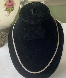 VINTAGE P.R. ITALIEN STERLINGSILBER GEFLOCHTENE GEWEBTE KETTE HALSKETTE 24 ZOLL, SIEHE BILDER. - Bild 1 von 11