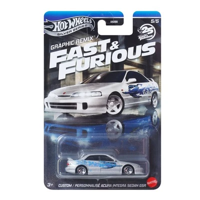 FAST FURIOUS Graphic Remix Modello Auto ACURA SEDAN GSR 1:64 8cm Hot Wheels JBY4 - Immagine 1 di 2